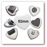 herzförmige Buttonausführungen